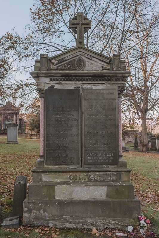 Greyfriars Kirkyard Anne Potter Robert Potter