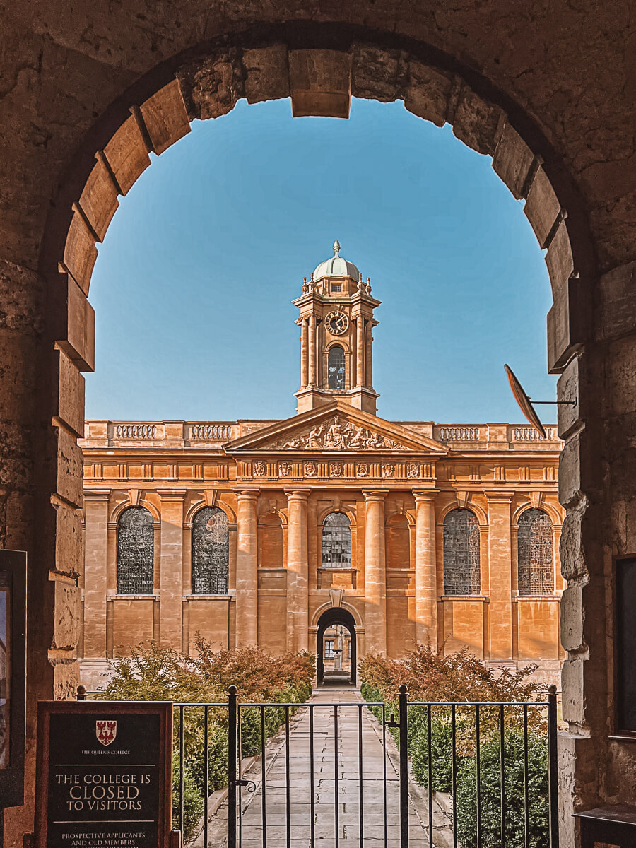 Queen's College Oxford University Entrance