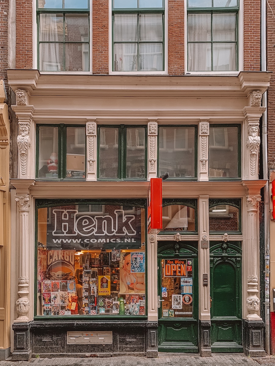Henk Comics Amsterdam Bookshop storefront
