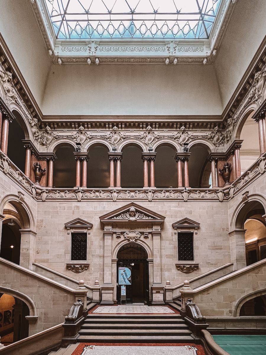 Inside Palais de Rumine in Lausanne