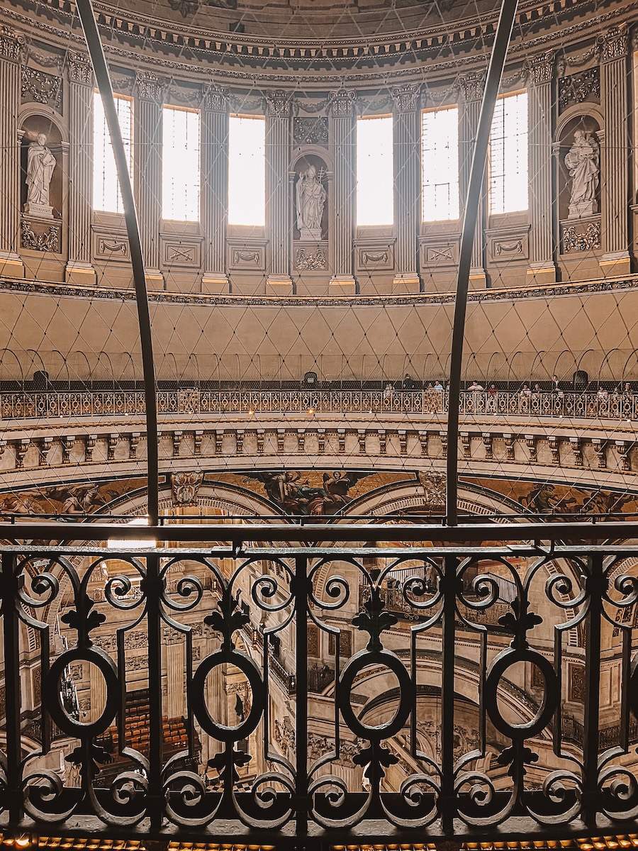 From view from the Whispering Gallery in St Paul's Cathedral which was also used as a filming location in Paddington 2. 