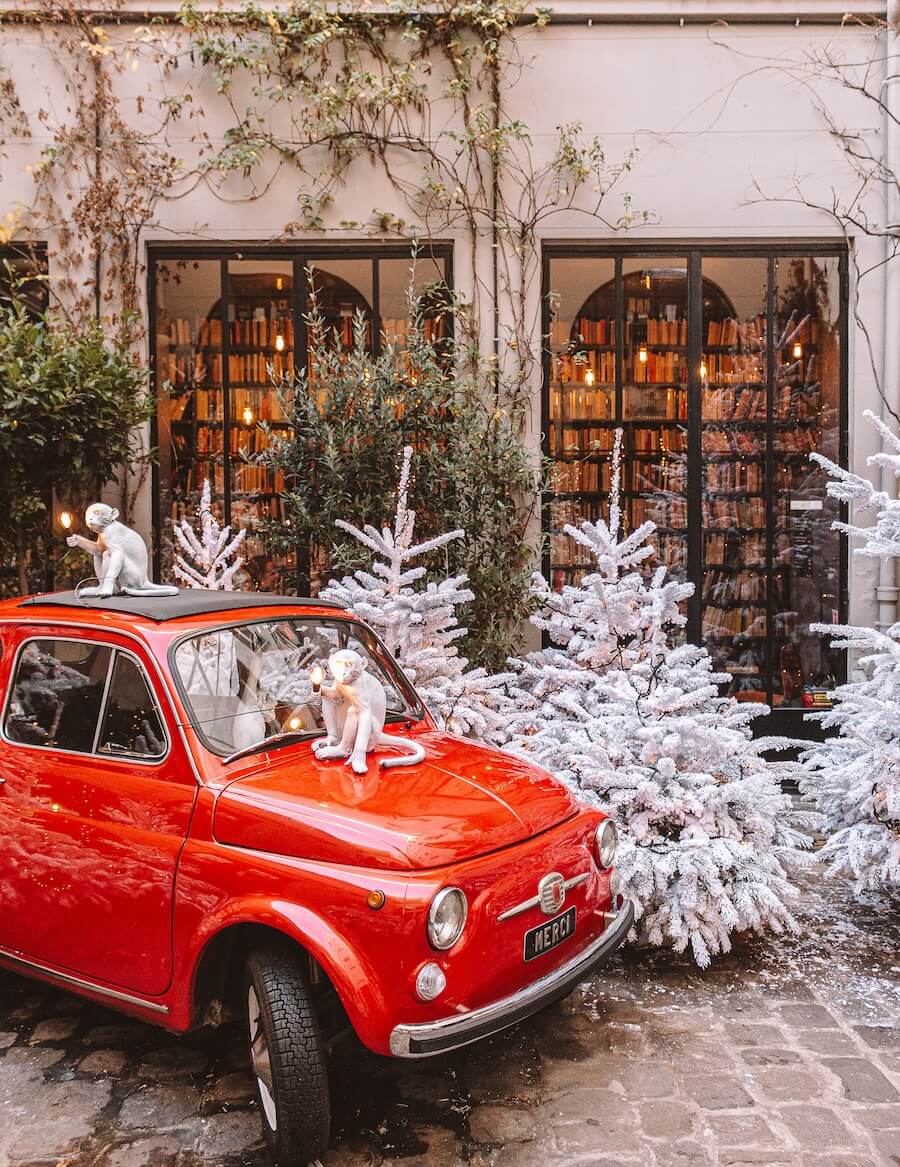 The outside of Used Book Cafe in Paris, part of Merci concept store, which was briefly seen in The Summer I Turned Pretty Paris scenes