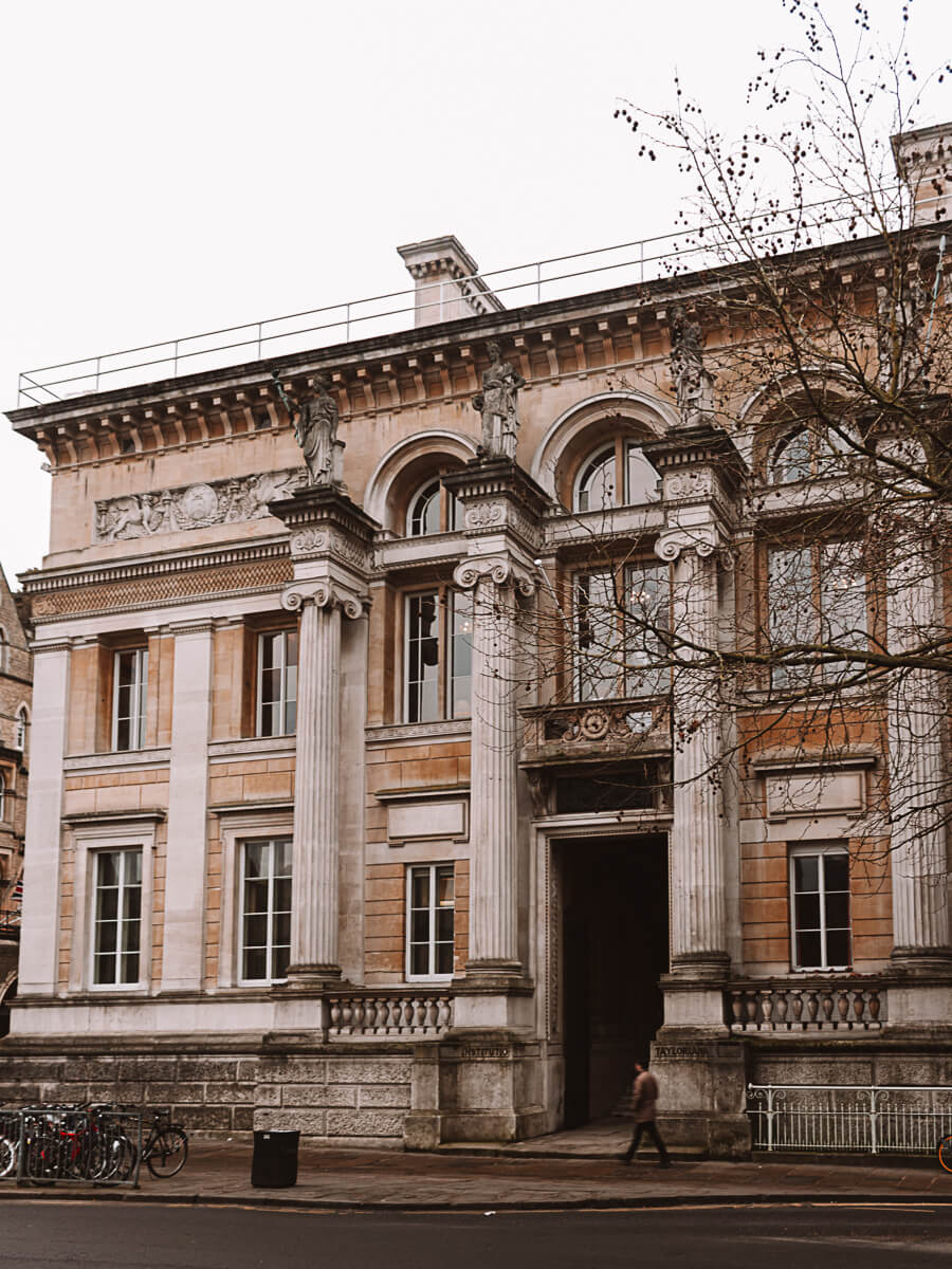 Outside the Ashmolean Museum in oxford