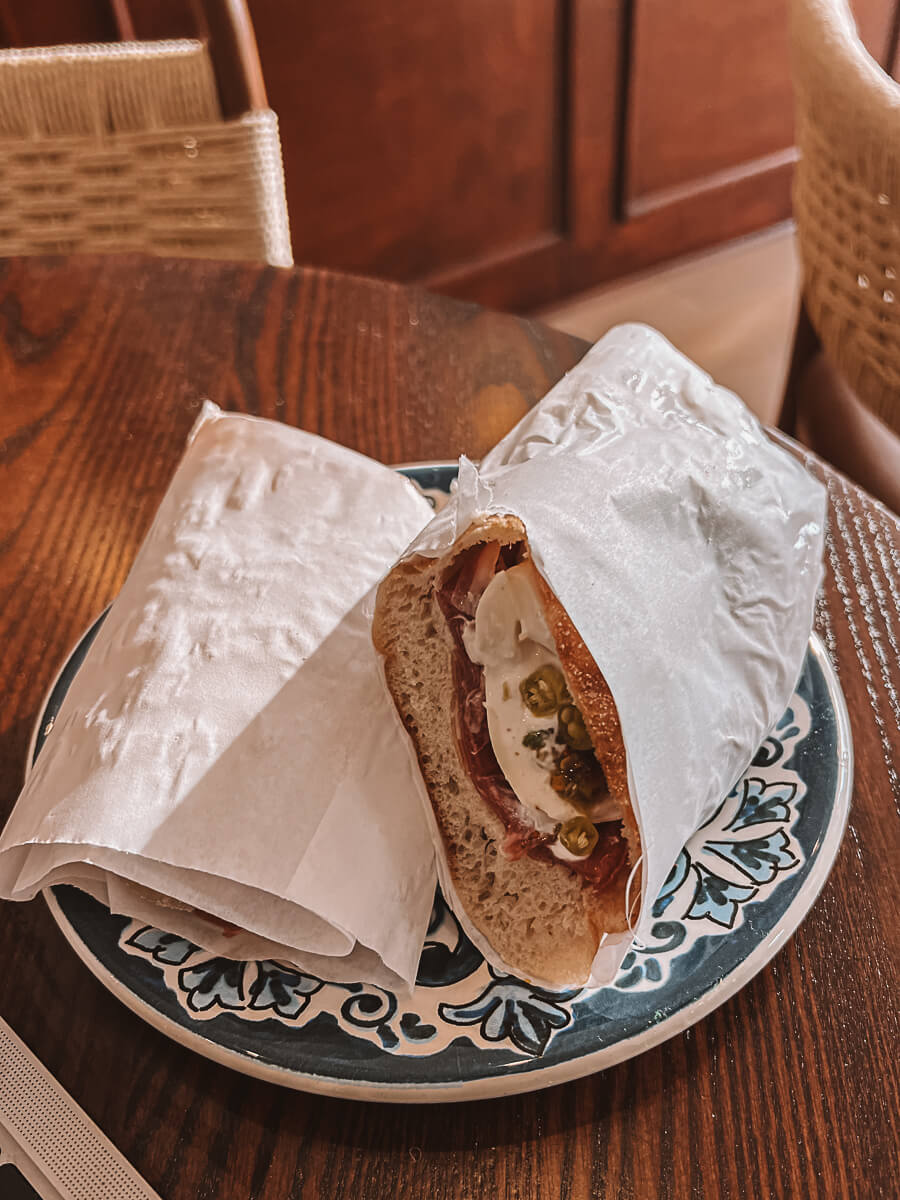 Food at Fable & Falcon Bookshop Cafe in London