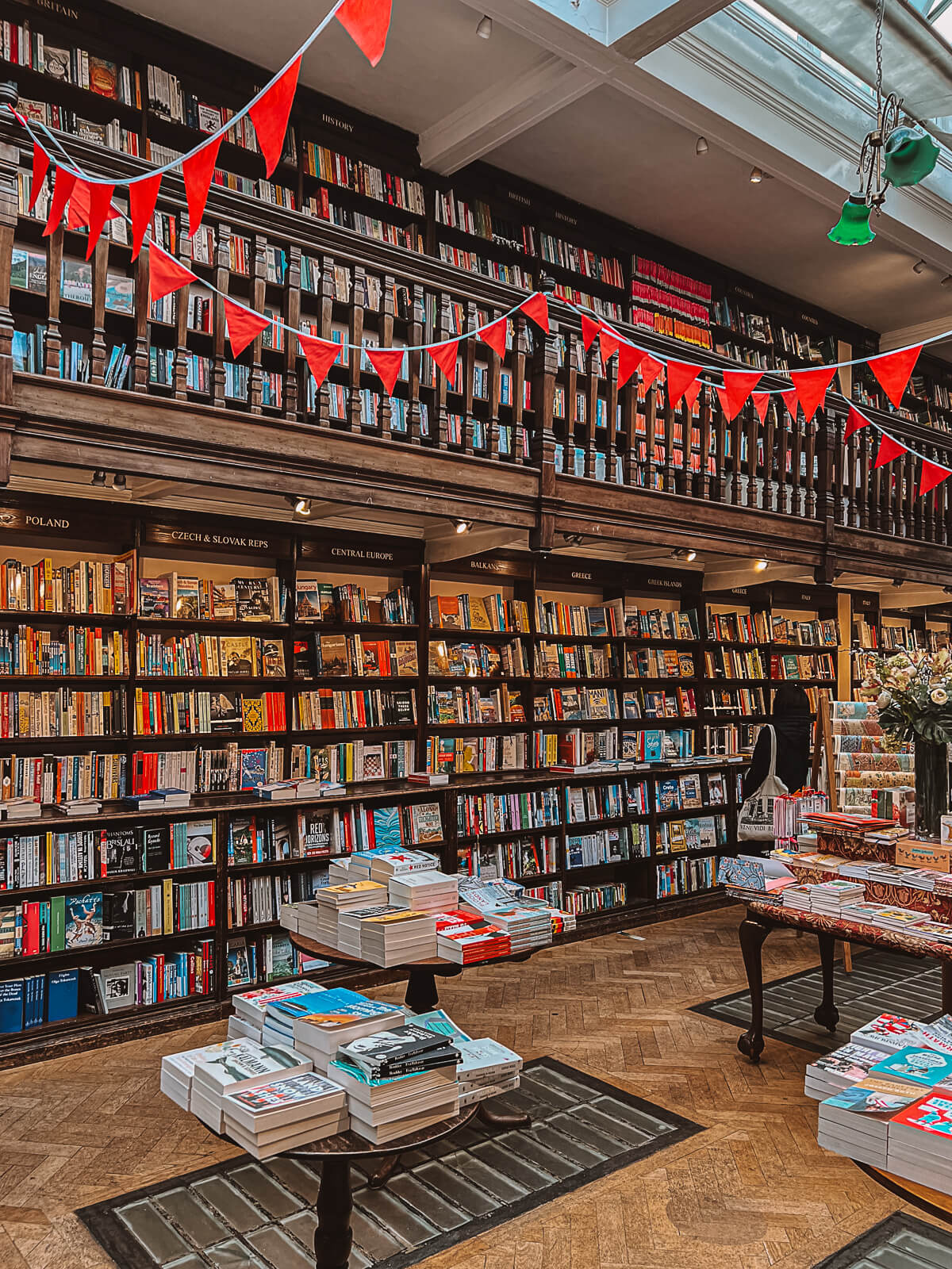Travel bookshop at Daunt Books in Marylebone