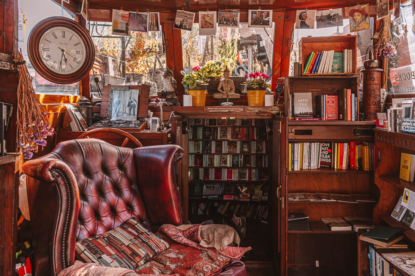 Inside Word on the Water: Floating Bookshop Barge in London